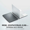 ASUS ROG ZEPHYRUS G16 GA605WV-AI-OLED9132G | AMD Ryzen AI 9 HX370, 32GB RAM, 1TB SSD, 16.0" 2.5K WQXGA OLED 240Hz, 8GB NVIDIA RTX 4060, Win11 Home, Eng-Arab Keyboard, Gray