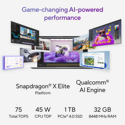 ASUS VIVOBOOK S 15 OLED S5507QA-MA001W | Snapdragon X Elite X1E 78 100 Processor, 32GB RAM, 1TB SSD, 15.6