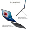 ASUS ZENBOOK DUO UX8406CA-OLED7 | Intel Core Ultra 7 255H 2.0GHz, 32GB RAM, 1TB SSD, 14.0" 3K OLED Touch Screen, Intel Arc Graphics, Win11 Home, Eng-Arab Keyboard, Grey + Sleeve, Stylus