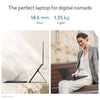 ASUS ZENBOOK DUO UX8406CA-OLED7 | Intel Core Ultra 7 255H 2.0GHz, 32GB RAM, 1TB SSD, 14.0" 3K OLED Touch Screen, Intel Arc Graphics, Win11 Home, Eng-Arab Keyboard, Grey + Sleeve, Stylus