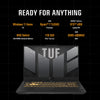 ASUS TUF GAMING F15 FA507NUR-LP053W | AMD R7 7435HS, 16GB RAM, 1TB SSD, 6GB NVIDIA GeForce RTX 4050, 15.6" FHD 144HZ, Win 11 Home, Eng-Arab Keyboard, Gray